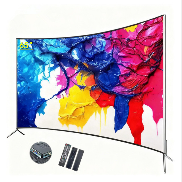 Factory Wholesale 65 Inch Big Screen Curved Smart 2K 4K Ultra HD Hotel Use Android Intelligente Led TV