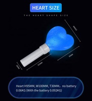 Bâton lumineux super lumineux pour concert, défilé de mode, fête, festivals, grande étoile, forme de cœur, bâton LED, stylo lumineux pour concert