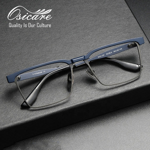 Montatura per Occhiali da Uomo di Lusso in Puro Titanio di Marca - Product Image 1