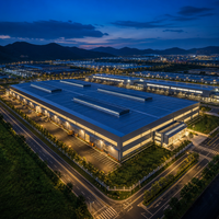 Entrepôt préfabriqué à ossature métallique à grande portée, assemblage rapide, galvanisation à chaud, bâtiment métallique pour stockage logistique industriel