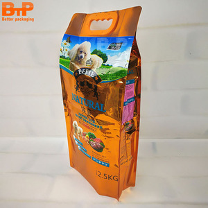 Benutzer definierte Größen und Logo Geruchs sicher Steh beutel <span class=keywords><strong>Pet</strong></span> Treat <span class=keywords><strong>Food</strong></span> Zwickel tasche mit Kunststoff griff für 20 kg Hundefutter verpackung - Product Image 2