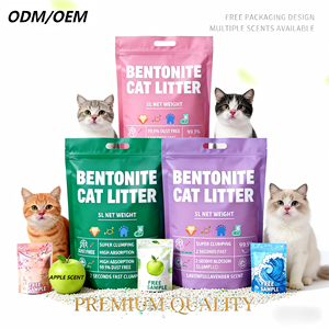 เบนจี้ ผู้ผลิต OEM จำหน่ายทรายแมวเบนโทไนต์แบบก้อนแข็ง ขนาด 5 กก. ดูดซับดีเยี่ยม ฝุ่นน้อย ควบคุมกลิ่นได้ดีเยี่ยม สีเทา รับผลิตตามสั่ง - Product Image 1