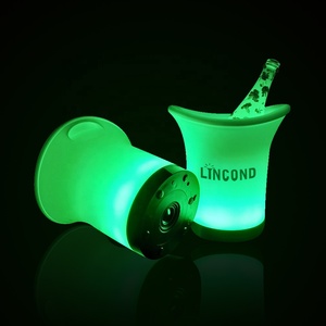 Bộ Làm Mát Rượu Sâm Banh Bằng Nhựa Tùy Chỉnh Xô Đá Led Loa Âm Nhạc Xô Đá Có Màu Thay Đổi - Product Image 2