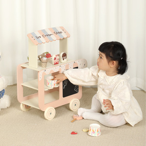 Carretto Gelati in Legno Nuovo Design 2025 - Gioco Educativo di Ruolo per Bambini 5-<span class=keywords><strong>7</strong></span> <span class=keywords><strong>Anni</strong></span> - Gioco di Imitazione Unisex - Regalo - Product Image 2