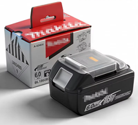 Batterie lithium-ion LiCoO2 professionnelle 18V 6.0Ah BL1860B pour outils électriques LXT et appareils électroménagers, 500 cycles, emballage en boîte couleur