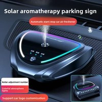 Diffuseur de parfum pour voiture G6 à énergie solaire, parfum floral de jasmin, pulvérisateur automatique, accessoire intelligent pour voiture, désodorisant d'air de haute technologie