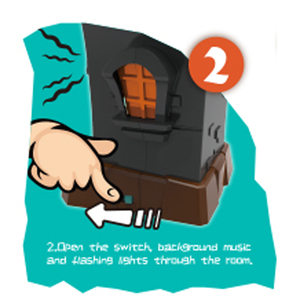 Halloween Dinosaur Tricky <strong>House</strong> Toy, Battery Operated Dino Surprise Pop up Game, Novelty Gag Gift for Kids Adults - Product Image 4