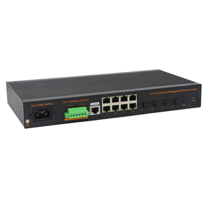 Commutateurs industriels de qualité supérieure avec 4 ports optiques SFP 10G et 8 ports électriques adaptatifs Base-T 10/100/1000/2500M, commutateur 2,5 Gb - Product Image 3