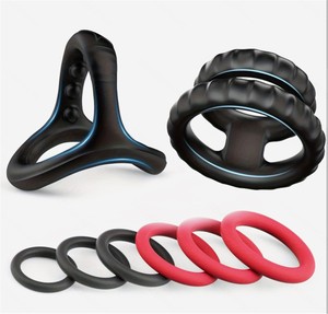Chất lỏng Silicone dương vật chậm trễ Vòng gập ghềnh Cock Vòng cho nam giới massage kích thích khóa xuất tinh cương cứng Viện trợ người lớn Đồ chơi tình dục - Product Image 6