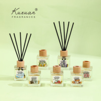 100 ml Home Decoration Best Room Duft Reed Diffusor, luxuriöse transparente Glasflasche,
