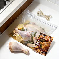 Sachets Doypack personnalisables YSH en polyester transparent avec fermeture éclair, résistants à l'humidité, imprimés en gravure, pour viande de poulet et aliments