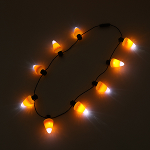 Collier citrouille LED lumineux pour Halloween, la remise des diplômes, la fête des pères, avec logo personnalisé pour la vente en gros - Product Image 4
