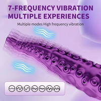 Vibrateur réaliste en forme de tentacule de pieuvre pour femmes, double extrémité, stimulation du point G, dildo alien, stimulateur clitoridien, masseur, jouets sexuels pour adultes