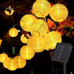 <span class=keywords><strong>Guirlande</strong></span> Lumineuse <span class=keywords><strong>Solaire</strong></span> Extérieure, Lampe Lanterne Étanche pour Jardin, Décoration de Noël - Product Image 2