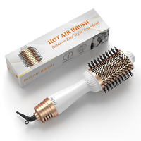 Brosse coiffante 3-en-1 nouvelle et améliorée 1200W, anti-frisottis, volumisante, brosse à air chaud ronde tout-en-un, sèche-cheveux