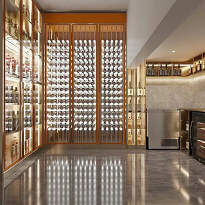 Custom Smart Temperature Control System Glass Door Built-in Single Zone Wine Cellar Fridge <b>Storage</b> Cabinet Non-standard Wine - Product Image 2