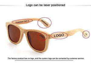 نظارات شمسية خشبية أنيقة بتصميم ريترو للجنسين للرجال والنساء نظارات شمسية بامبو صديقة للبيئة معاد تدويرها UV400 - Product Image 4