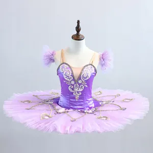 T0166 Lilac Purple Satin Platter Tutu Cheap Ballerina Tutu