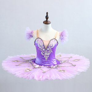 T0166 <span class=keywords><strong>Tutu</strong></span> de ballerine <span class=keywords><strong>pas</strong></span> <span class=keywords><strong>cher</strong></span> en Satin violet lilas - Product Image 1