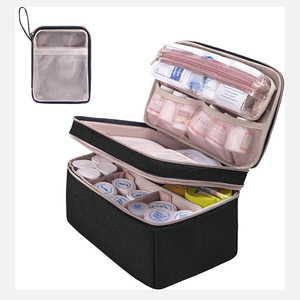 Sac de rangement pour médicaments, organiseur de pilules, trousse de premiers secours, sac de transport d'ambulance, imperméable, léger, en polyester - Product Image 1