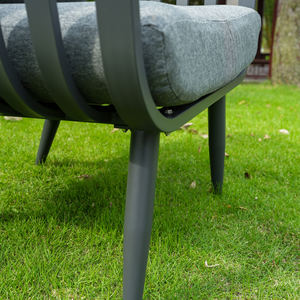 ألومنيوم حديث مع مساند خشبية بمقعد فردي مزدوج وثلاثي للمنتزهات - Product Image 6