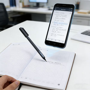 Stylo intelligent effaçable en métal à attraction magnétique avec pointe remplaçable pour la <span class=keywords><strong>prise</strong></span> <span class=keywords><strong>de</strong></span> <span class=keywords><strong>notes</strong></span>, la synchronisation, la conversion <span class=keywords><strong>de</strong></span> documents, la traduction et l'application étudiante - Product Image 1