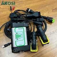 Interface VOCOM 1, VOCOM1 88890300 2.8.150 PPT, outil de diagnostic pour camions lourds et excavatrices avec câble de test de programmation ECU