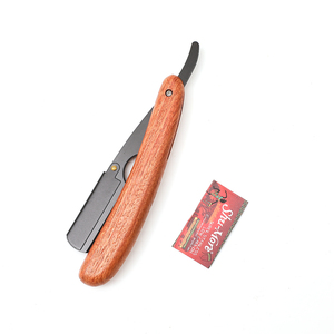 Navaja <span class=keywords><strong>de</strong></span> <span class=keywords><strong>Afeitar</strong></span> Recta Manual para Hombre, con Mango <span class=keywords><strong>de</strong></span> Madera y Hoja Única <span class=keywords><strong>de</strong></span> Acero Inoxidable, con Logotipo Personalizado - Product Image 3