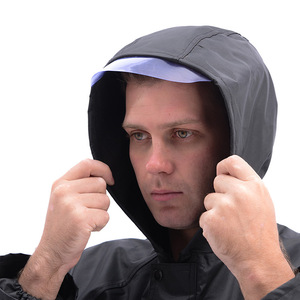 <span class=keywords><strong>Impermeable</strong></span> Ecológico Reutilizable de Tela Lotus, Cortavientos, <span class=keywords><strong>Impermeable</strong></span> Largo para Hombre y <span class=keywords><strong>Mujer</strong></span>, para Senderismo, Camping y Lluvia - Product Image 5