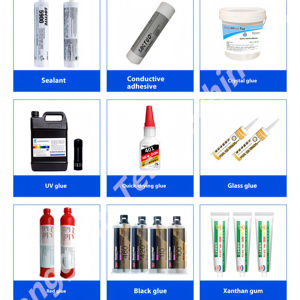 Adhesivo AB de resina epoxi de mano, máquina dispensadora semiautomática de dos componentes, máquina de encapsulado de pegamento, encolado cuantitativo de lámpara - Product Image 5