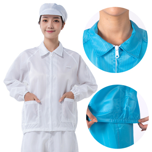 เสื้อกาวน์ป้องกันไฟฟ้าสถิตย์สำหรับห้องปลอดเชื้อและอุตสาหกรรมยา ขายส่ง - Product Image 2