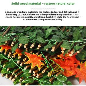 Patio simulado Decoración de jardín Estiramiento telescópico Valla de madera de bambú Soporte de <span class=keywords><strong>flores</strong></span> Barandilla Hiedra-Planta artificial - Product Image 4