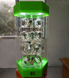 Espositore per orologio acrilico all'ingrosso con Base rotante acrilico espositore per orologio a 4 strati in acrilico - Product Image 5