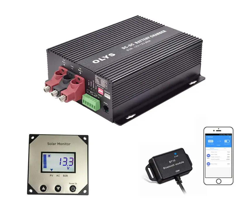 Cargador de batería automático de 12V-12V, 30A, DC-DC, controlador de batería a cargador de batería para autocaravanas y vehículos de intervencion