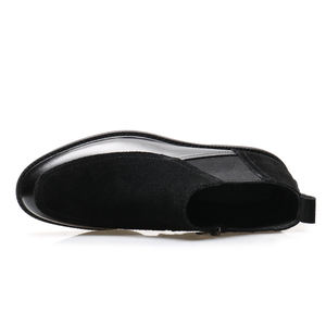 รองเท้าบูทหนังผู้ชายสำหรับฤดูหนาว ผลิตจากโรงงาน รองเท้าบูทหนังผู้ชายแบบเชลซี ดีไซน์อิตาลี - Product Image 3