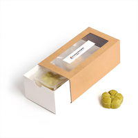 Boîtes à friandises Valentine avec séparateurs de fenêtre Boîte à tiroirs en papier d'art pour emballage de pâtisserie à biscuits Utilisation industrielle en relief pour les aliments