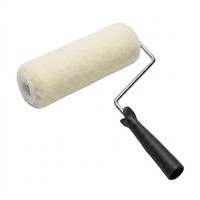 Rouleau à peinture professionnel en polyester à libération rapide, imitation laine, prix avantageux, pour projets de peinture murale et de plafond intérieurs.