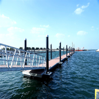 Amarrage humide en aluminium pour marina amarrage à pied pour quais de yacht