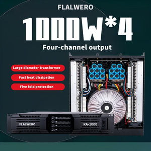 FLALWREO RA-1000 4*1000W Amplificateur de puissance de subwoofer HIFI haute performance passif avec coque métallique durable pour bars et clubs - Product Image 1
