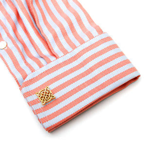 <span class=keywords><strong>Gemelos</strong></span> con botones <span class=keywords><strong>dorados</strong></span> cuadrados de líneas Retro para hombre, moda para camisas de vestir formales informales, regalos de compromiso de boda, joyería (CL048) - Product Image 4