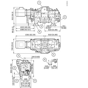 ปั๊มสุญญากาศ Edwards CdX1300 A70905985 800 ลิตร/นาที มอเตอร์ไฟฟ้าประหยัดพลังงาน สแตนเลส สำหรับใช้งานกับแก๊ส - Product Image 4