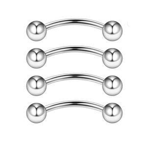 Nouvel arrivage Gaby : Bijou de <span class=keywords><strong>piercing</strong></span> pour langue ERL en acier coloré, barre incurvée à extrémité sphérique, motif yeux de serpent - Product Image 6