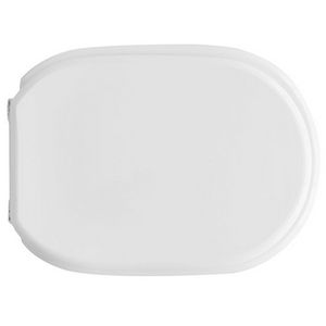 Siège de toilette pour Azzurra Diana Shape 6 blanc à fermeture douce, longueur 50,5 cm, largeur 37,5 cm - Product Image 1