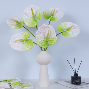 Ruilisi - Flor Artificial de Anturio de Tallo Único, Impresa en 3D, de Plástico, para Decoración del Hogar y Bodas - Product Image 2