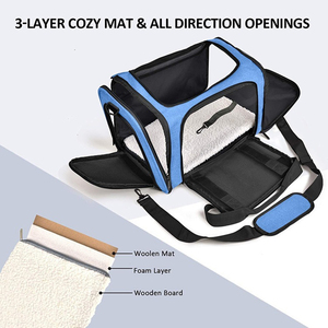Portable and breathable pet <b>cat</b> dog bag lightweight foldable out bag small car portable large capacity <b>cat</b> bag - Product Image 4