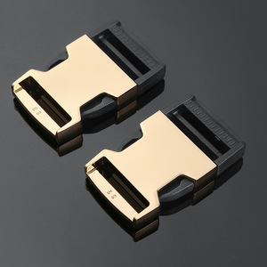 หัวเข็มขัดโลหะแบบปลดเร็ว สีทองอ่อน สำหรับกระเป๋า อุปกรณ์ฮาร์ดแวร์ที่ทนทาน - Product Image 1