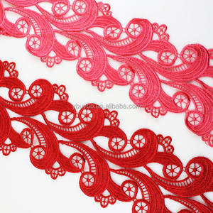 Garniture dentelée brodée, <span class=keywords><strong>bordure</strong></span> <span class=keywords><strong>de</strong></span> dentelle <span class=keywords><strong>de</strong></span> mariée, broderie <span class=keywords><strong>de</strong></span> garniture, magnifique organza blanche, chimique - Product Image 4