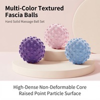 Choyu Ballon de yoga et rouleau de massage pour points de pression et fascias, soulagement musculaire profond, massage des scapules, du dos et des pieds, léger, pour exercices de yoga à domicile