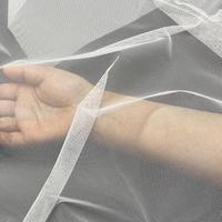 Tissu en tulle blanc diamanté, maille douce scintillante, tissu en tulle à paillettes en nylon pour mariage
