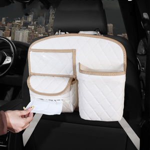 Organizador de Armazenamento para Banco Traseiro de Carro em Couro PU YECAI, Alças Ajustáveis para Apoio de Cabeça, Perfeito para Viagens e Uso Diário - Product Image 2